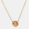 The Luxury Closet DIOR Large Rose Couture Diamond 18k Rose Gold Necklace -Best Jewelry Store luxury women dior used fine jewelry p969062 008