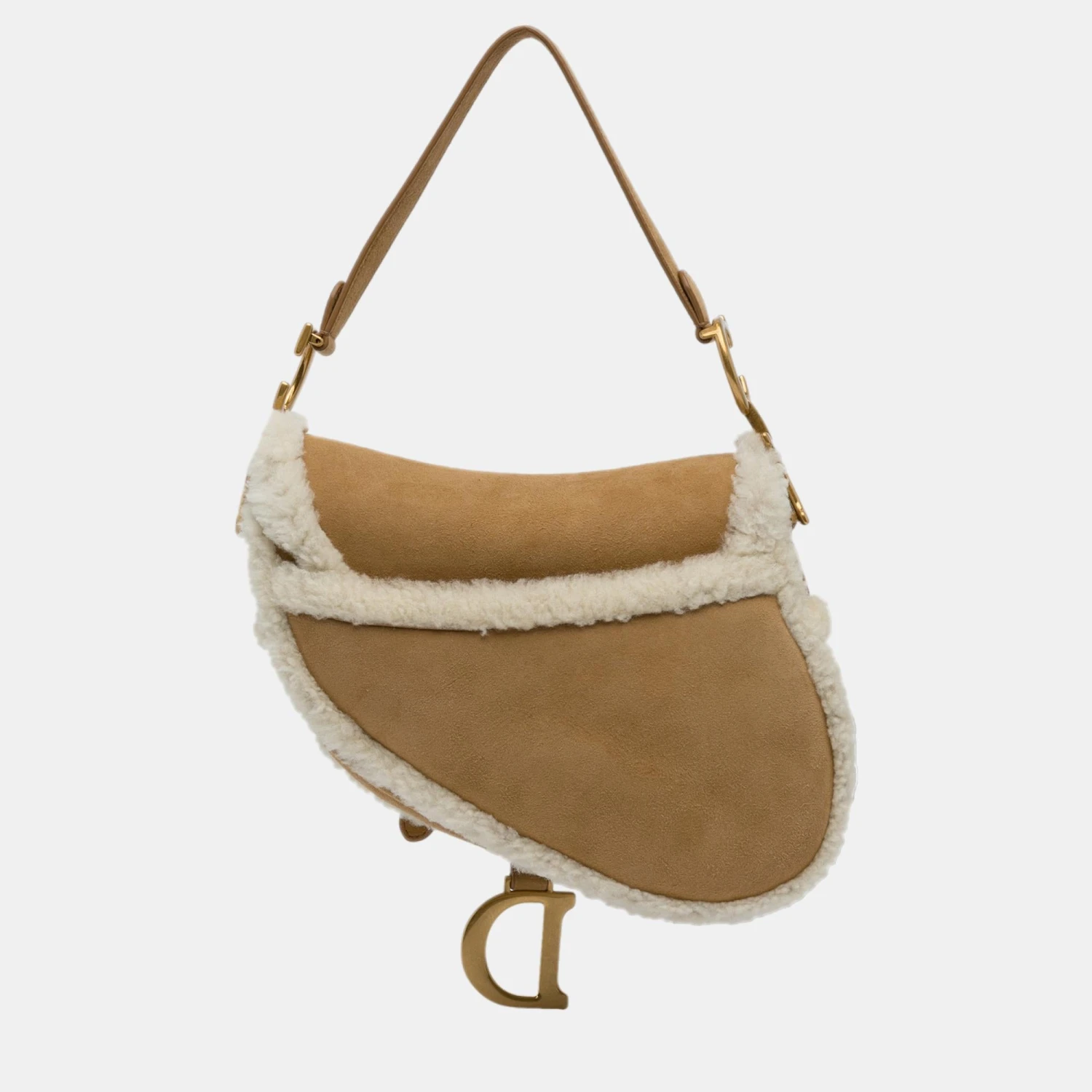The Luxury Closet DIOR Brown Shearling Saddle Bag 5 The Luxury Closet DIOR Brown Shearling Saddle Bag - Image 3