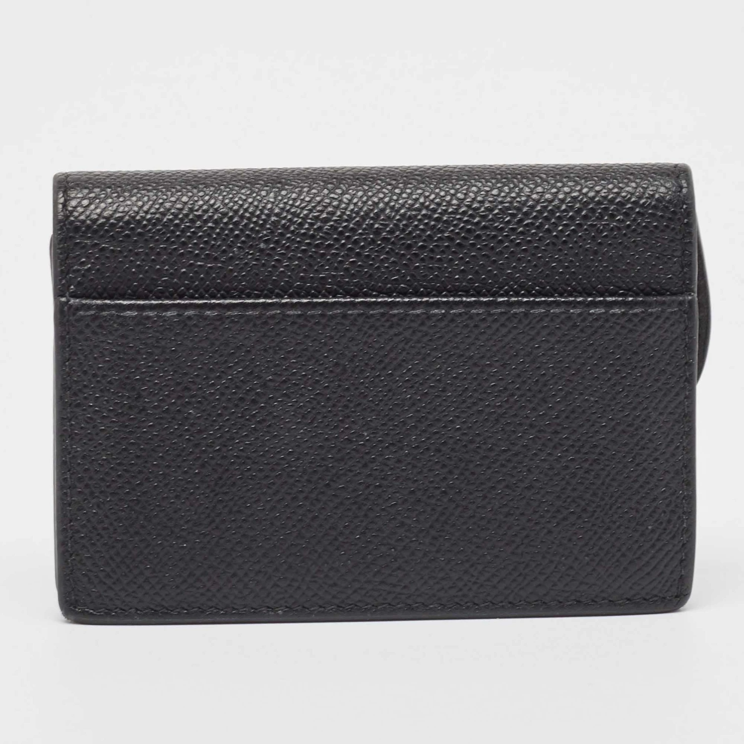 The Luxury Closet DIOR Black Leather Saddle Flap Card Case 6 The Luxury Closet DIOR Black Leather Saddle Flap Card Case - Image 4