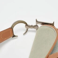 The Luxury Closet DIOR Brown/Blue Denim And Leather Saddle Bag -Best Jewelry Store luxury women dior used handbags p966561 017