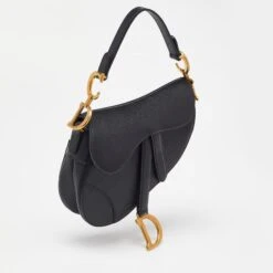 The Luxury Closet DIOR Black Leather Mini Saddle Bag 12 The Luxury Closet DIOR Black Leather Mini Saddle Bag -Best Jewelry Store luxury women dior used handbags p975319 011