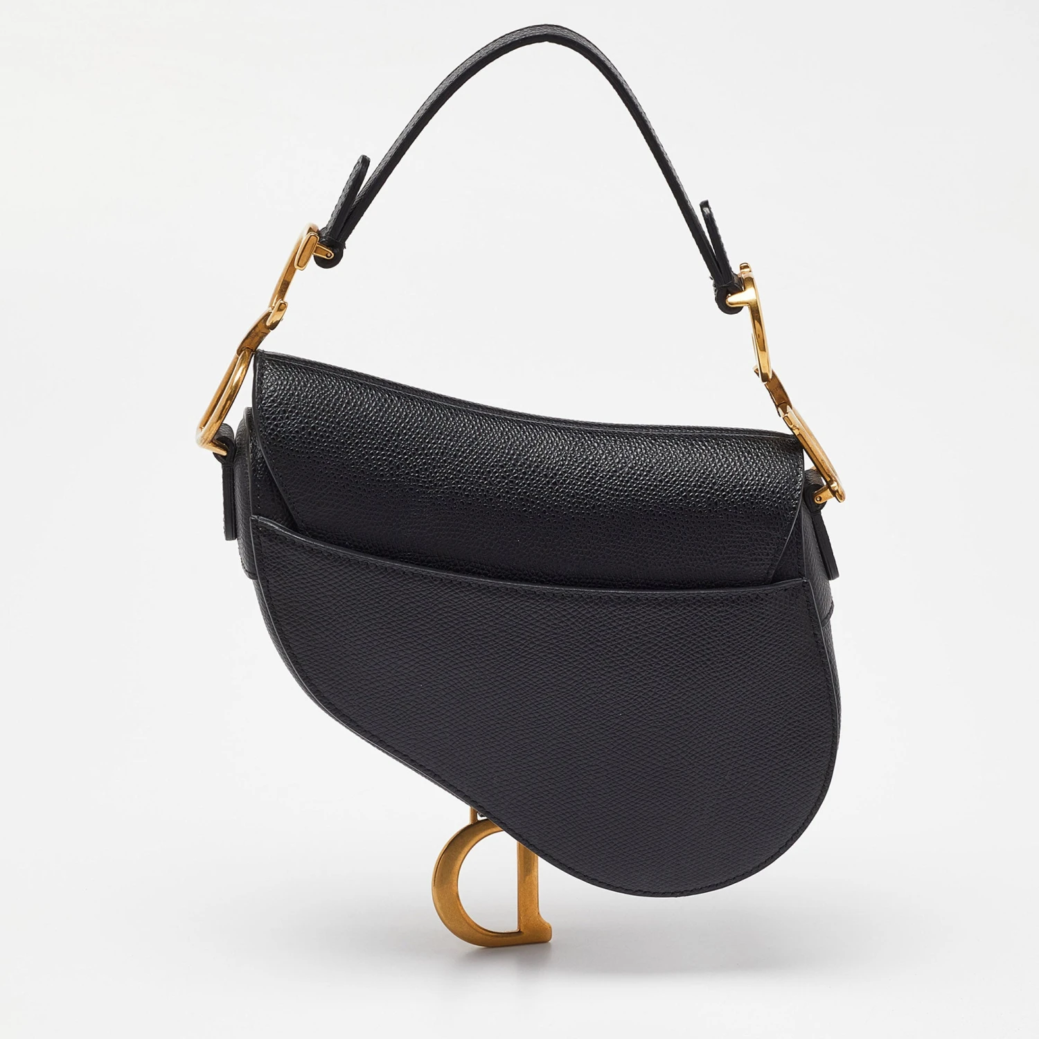 The Luxury Closet DIOR Black Leather Mini Saddle Bag 6 The Luxury Closet DIOR Black Leather Mini Saddle Bag - Image 4