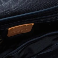 The Luxury Closet DIOR Blue/brown Denim And Leather Saddle Bag 16 The Luxury Closet DIOR Blue/brown Denim And Leather Saddle Bag -Best Jewelry Store luxury women dior used handbags p988325 005