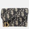 The Luxury Closet DIOR Blue Oblique Canvas Saddle Flap Card Holder 2 The Luxury Closet DIOR Blue Oblique Canvas Saddle Flap Card Holder -Best Jewelry Store luxury women dior used handbags p999704 008