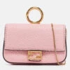 The Luxury Closet FENDI Pink Leather Nano Baguette Charm Bag -Best Jewelry Store luxury women fendi used handbags p1004112 015