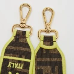 The Luxury Closet FENDI Neon Green/Tobacco Zucca Canvas Baguette Shoulder Bag 17 The Luxury Closet FENDI Neon Green/Tobacco Zucca Canvas Baguette Shoulder Bag -Best Jewelry Store luxury women fendi used handbags p888022 006