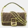 The Luxury Closet FENDI Neon Green/Tobacco Zucca Canvas Baguette Shoulder Bag 1 The Luxury Closet FENDI Neon Green/Tobacco Zucca Canvas Baguette Shoulder Bag -Best Jewelry Store luxury women fendi used handbags p888022 008