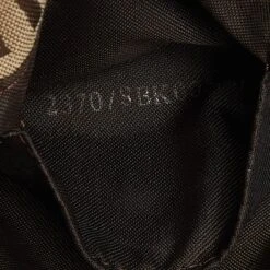 The Luxury Closet FENDI Fatigue Beige/Brown Zucchino Canvas And Leather Baguette Bag -Best Jewelry Store luxury women fendi used handbags p992826 005