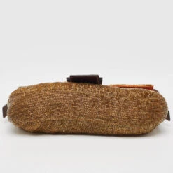 The Luxury Closet FENDI Brown Beaded And Leather Baguette Bag 17 The Luxury Closet FENDI Brown Beaded And Leather Baguette Bag -Best Jewelry Store luxury women fendi used handbags p999627 003