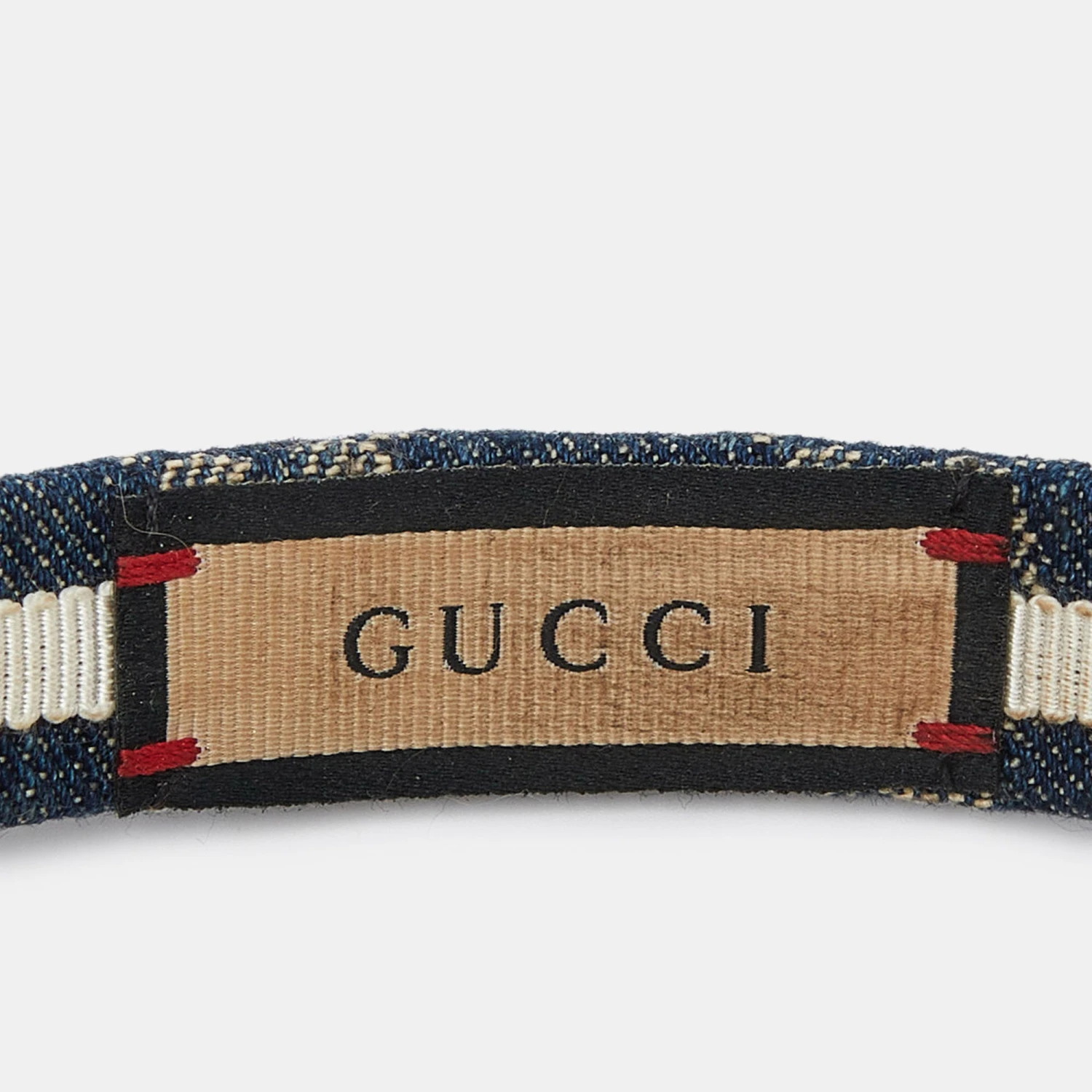 The Luxury Closet GUCCI Blue GG Denim Headband 10 The Luxury Closet GUCCI Blue GG Denim Headband - Image 8