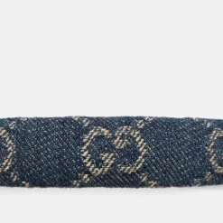 The Luxury Closet GUCCI Blue GG Denim Headband 13 The Luxury Closet GUCCI Blue GG Denim Headband -Best Jewelry Store luxury women gucci used accessories p1003675 006