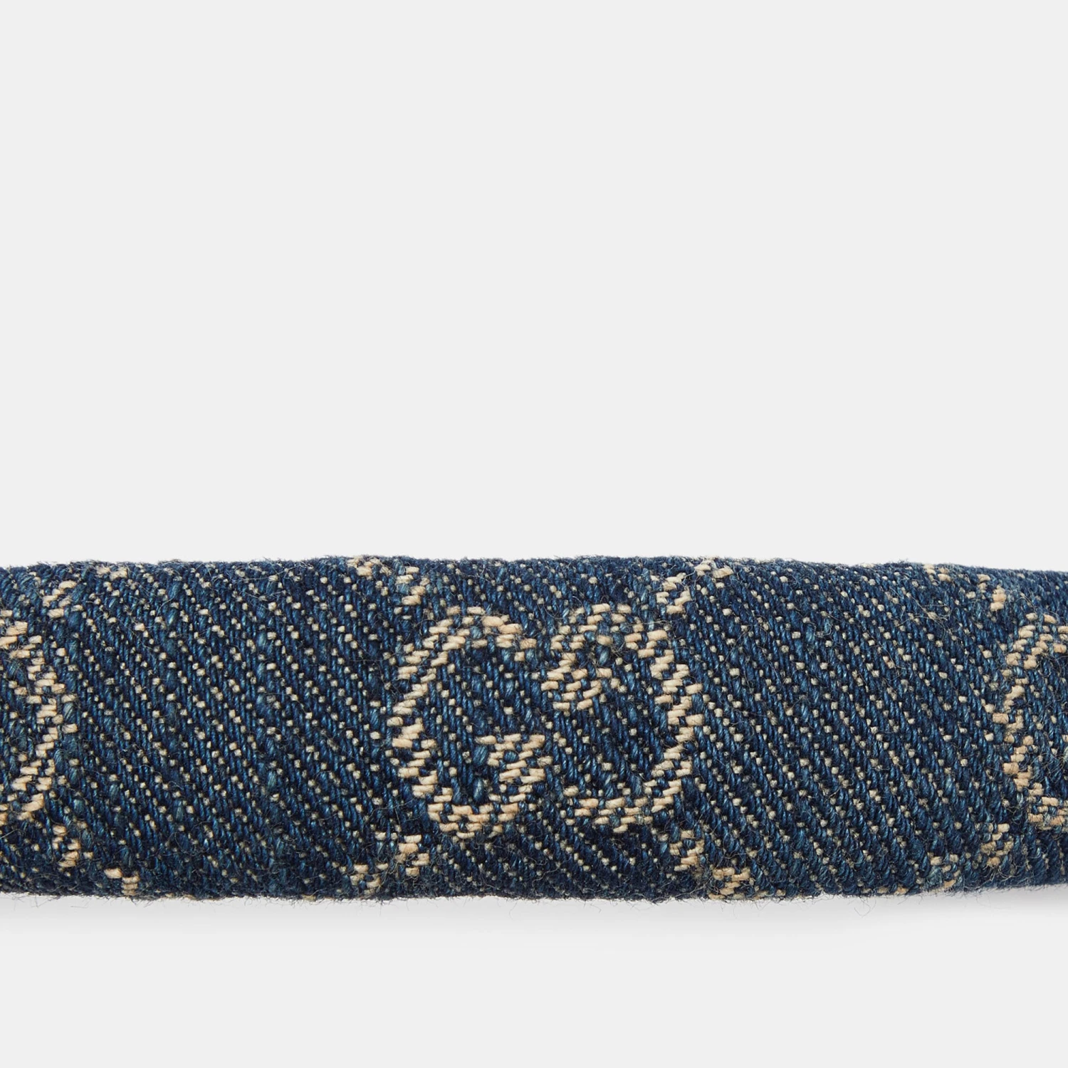 The Luxury Closet GUCCI Blue GG Denim Headband 6 The Luxury Closet GUCCI Blue GG Denim Headband - Image 4