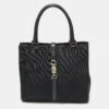 The Luxury Closet GUCCI Black Nylon And Leather Jackie O Tote -Best Jewelry Store luxury women gucci used handbags p840303 020