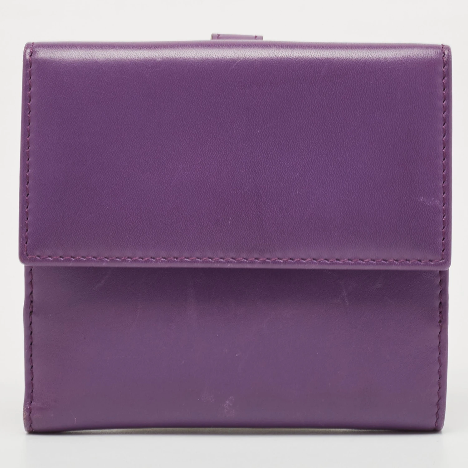 The Luxury Closet GUCCI Purple Leather Jackie 1961 French Wallet 8 The Luxury Closet GUCCI Purple Leather Jackie 1961 French Wallet - Image 6