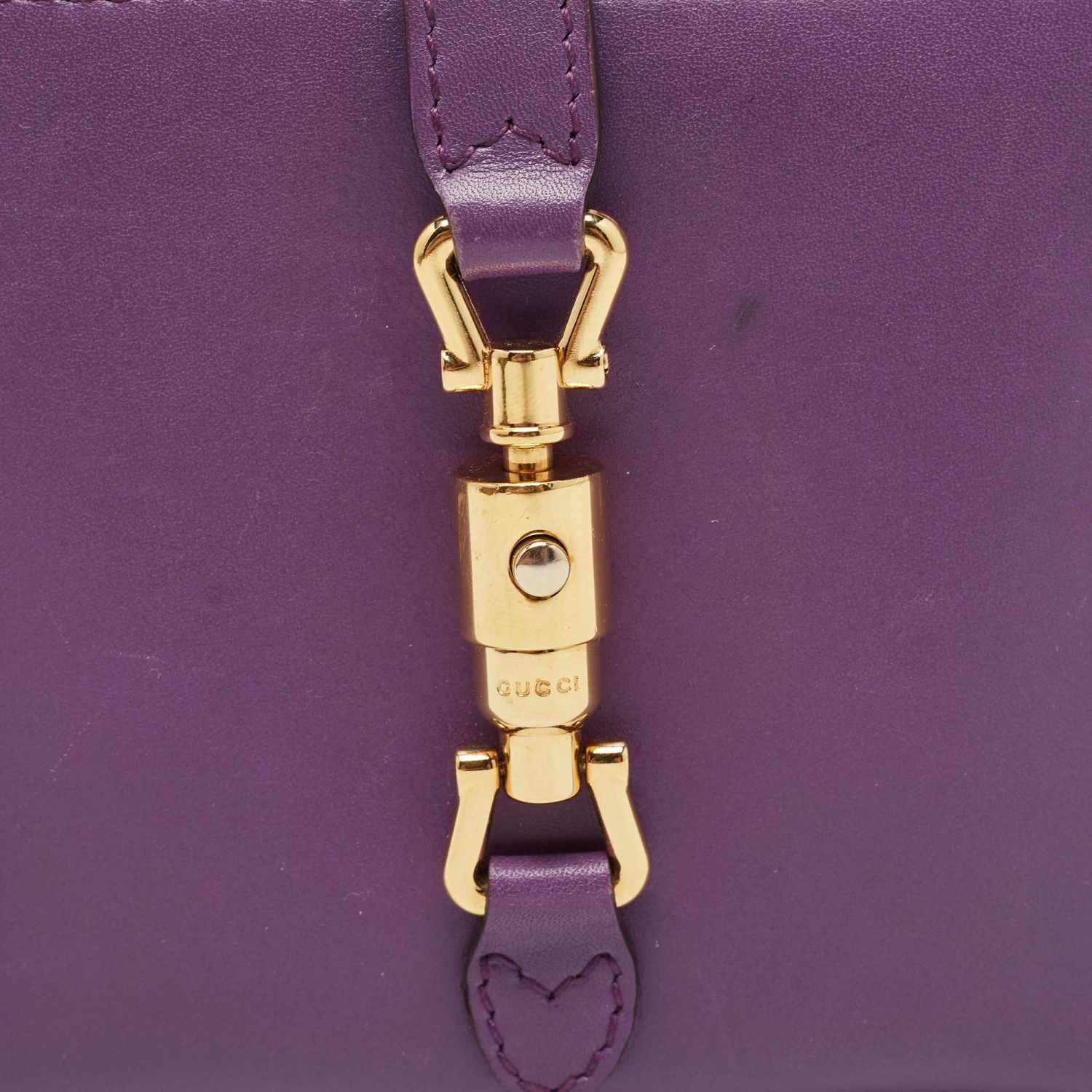 The Luxury Closet GUCCI Purple Leather Jackie 1961 French Wallet 10 The Luxury Closet GUCCI Purple Leather Jackie 1961 French Wallet - Image 8