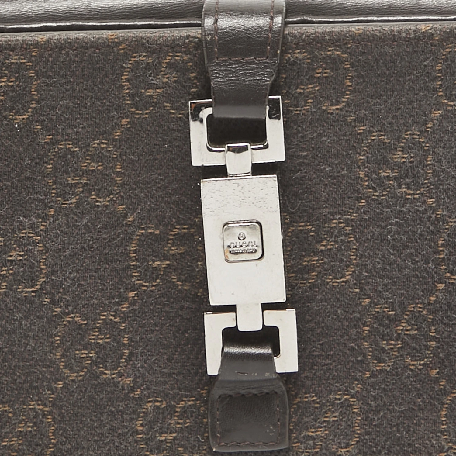 The Luxury Closet GUCCI Dark Brown GG Canvas And Leather Jackie Continental Wallet 8 The Luxury Closet GUCCI Dark Brown GG Canvas And Leather Jackie Continental Wallet - Image 6