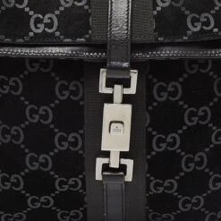 The Luxury Closet GUCCI Black Suede And Leather Jackie O Bag -Best Jewelry Store luxury women gucci used handbags p987600 014