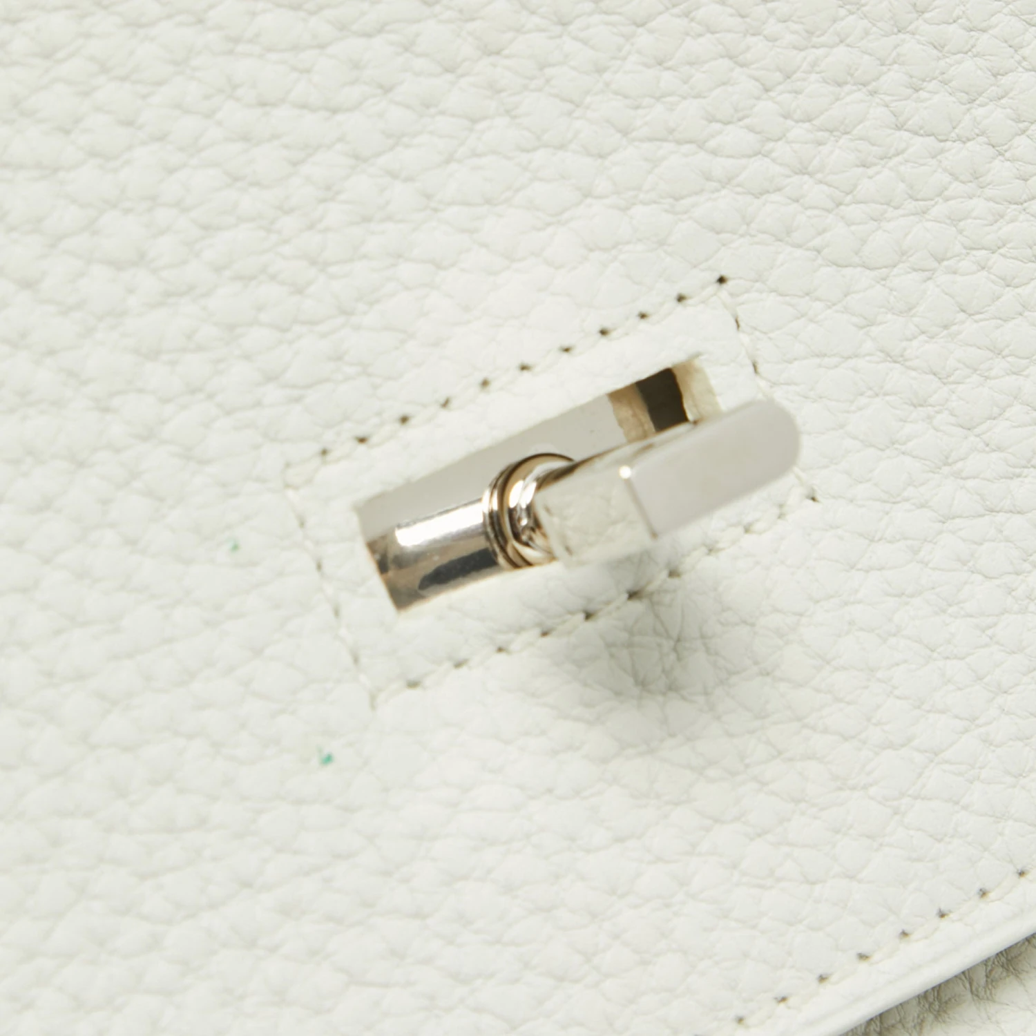 The Luxury Closet Hermes Blanc Taurillion Clemence Leather Palladium Finished Shoulder Birkin JPG 42 Bag 8 The Luxury Closet Hermes Blanc Taurillion Clemence Leather Palladium Finished Shoulder Birkin JPG 42 Bag - Image 6