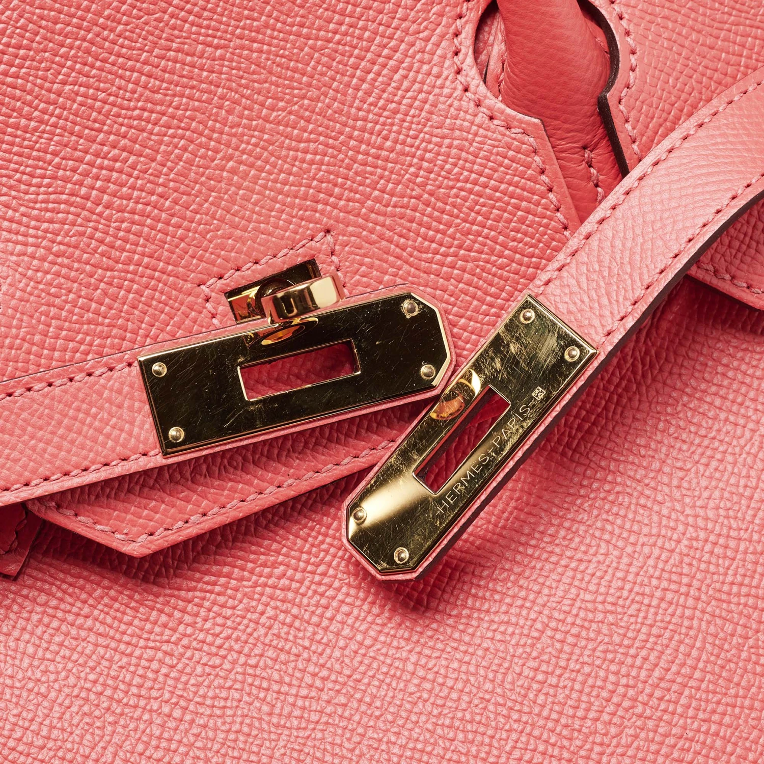 The Luxury Closet Hermes Rose Jaipur Epsom Leather Gold Finish Birkin 35 Bag 8 The Luxury Closet Hermes Rose Jaipur Epsom Leather Gold Finish Birkin 35 Bag - Image 6
