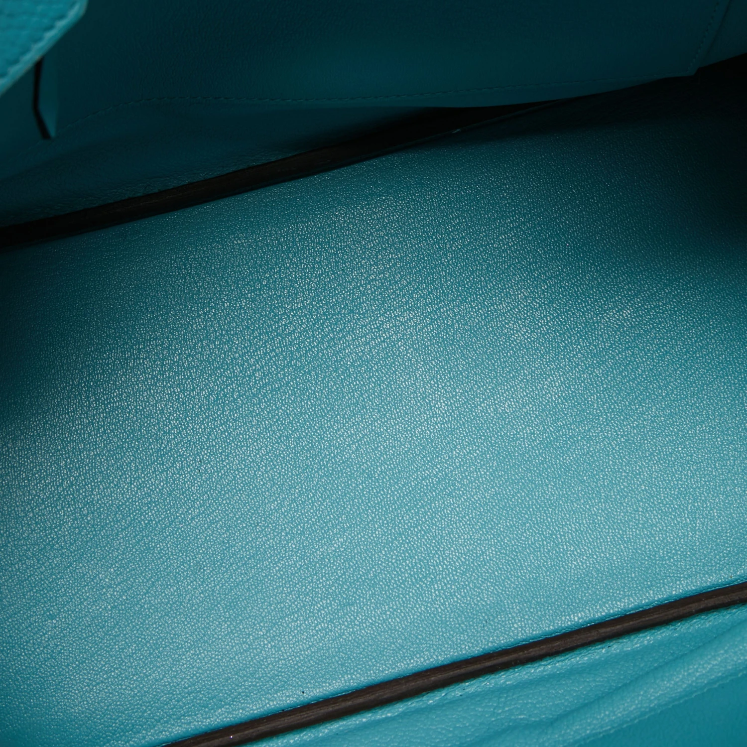 The Luxury Closet Hermes Blue Saint Cyr Taurillon Clemence Leather Palladium Finish Birkin 30 Bag 10 The Luxury Closet Hermes Blue Saint Cyr Taurillon Clemence Leather Palladium Finish Birkin 30 Bag - Image 8