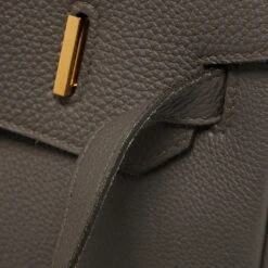 The Luxury Closet Hermès Etain Togo Leather Gold Finish Birkin 35 Bag -Best Jewelry Store luxury women hermes used handbags p769703 020