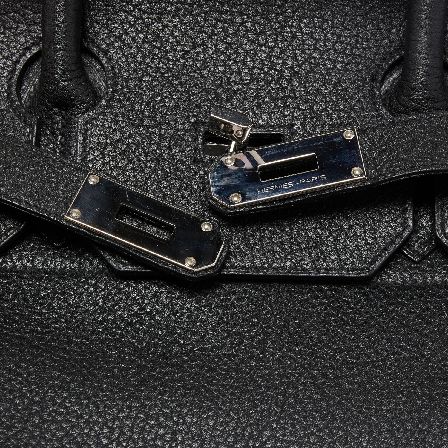 The Luxury Closet HERMES Black Togo Leather Palladium Plated HAC Birkin 40 Bag 9 The Luxury Closet HERMES Black Togo Leather Palladium Plated HAC Birkin 40 Bag - Image 7