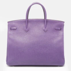 The Luxury Closet HERMES Ultraviolet Togo Leather Palladium Finish Birkin 40 Bag 13 The Luxury Closet HERMES Ultraviolet Togo Leather Palladium Finish Birkin 40 Bag -Best Jewelry Store luxury women hermes used handbags p988904 004
