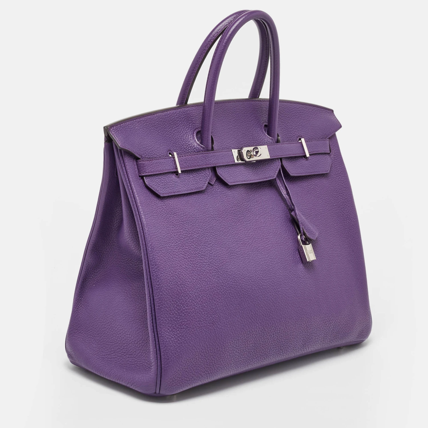 The Luxury Closet HERMES Ultraviolet Togo Leather Palladium Finish Birkin 40 Bag 5 The Luxury Closet HERMES Ultraviolet Togo Leather Palladium Finish Birkin 40 Bag - Image 3