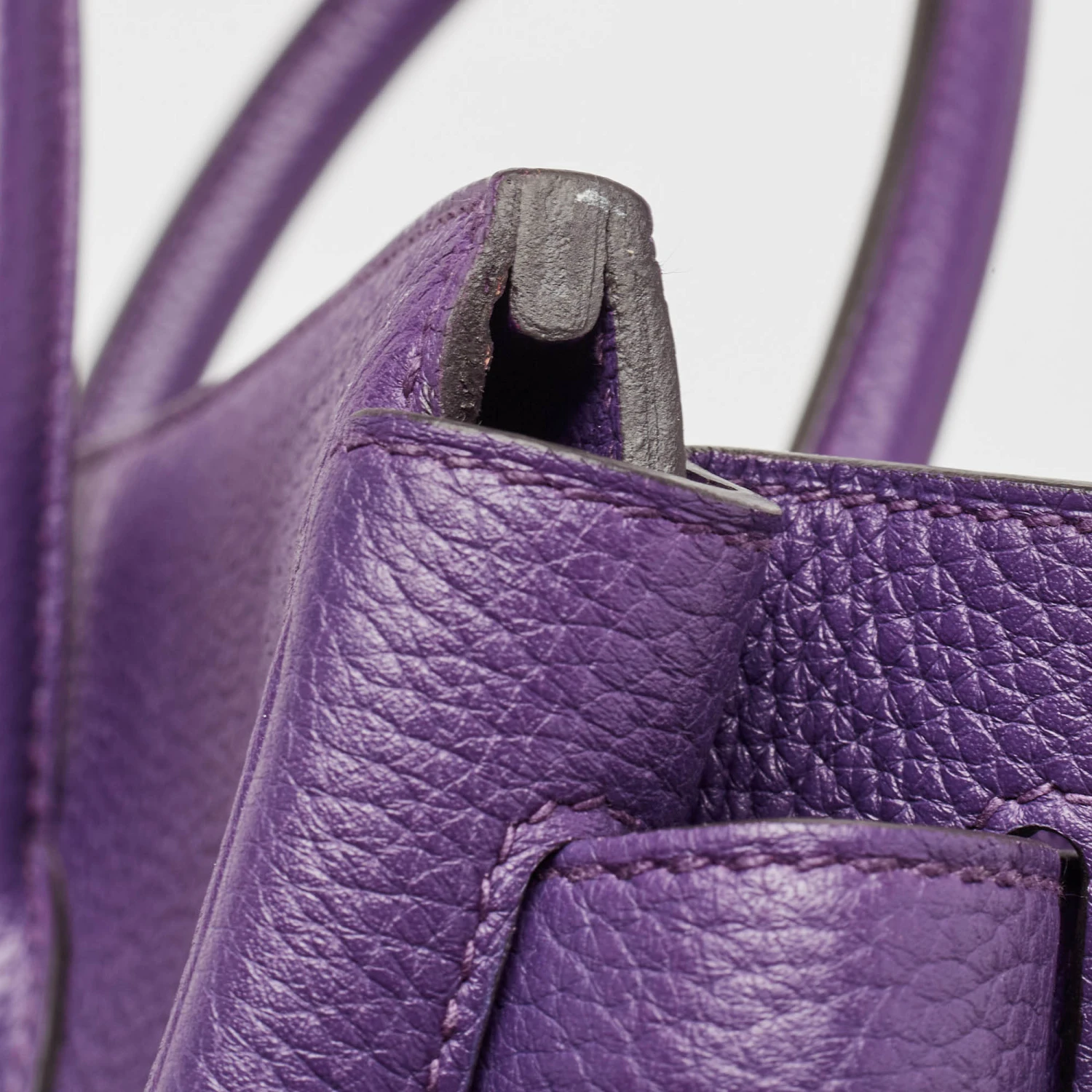 The Luxury Closet HERMES Ultraviolet Togo Leather Palladium Finish Birkin 40 Bag 9 The Luxury Closet HERMES Ultraviolet Togo Leather Palladium Finish Birkin 40 Bag - Image 7