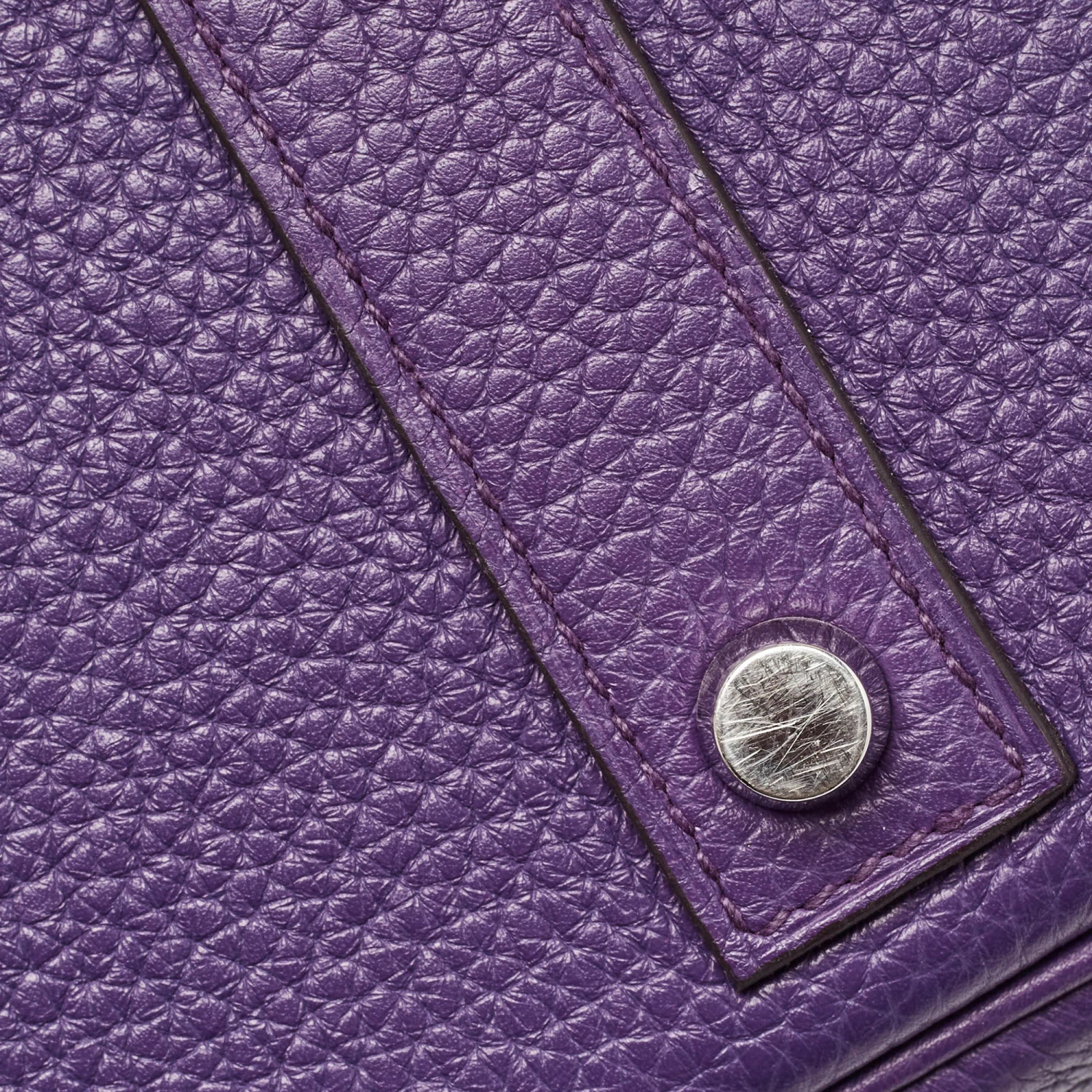 The Luxury Closet HERMES Ultraviolet Togo Leather Palladium Finish Birkin 40 Bag 10 The Luxury Closet HERMES Ultraviolet Togo Leather Palladium Finish Birkin 40 Bag - Image 8