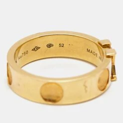 The Luxury Closet LOUIS VUITTON Empreinte 18k Yellow Gold Ring Size 52 16 The Luxury Closet LOUIS VUITTON Empreinte 18k Yellow Gold Ring Size 52 -Best Jewelry Store luxury women louis vuitton used fine jewelry p942679 007