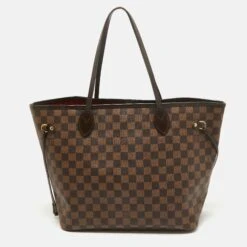 The Luxury Closet LOUIS VUITTON Damier Ebene Canvas Neverfull MM Bag -Best Jewelry Store luxury women louis vuitton used handbags p998545 004