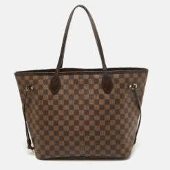The Luxury Closet LOUIS VUITTON Damier Ebene Canvas Neverfull MM Bag