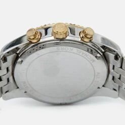 The Luxury Closet MICHAEL KORS Silver Two Tone Stainless Steel Lexington MK5955 Women's Wristwatch 38 Mm -Best Jewelry Store luxury women michael kors used watches p992113 001