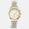 The Luxury Closet MICHAEL KORS Silver Two Tone Stainless Steel Lexington MK5955 Women's Wristwatch 38 Mm -Best Jewelry Store luxury women michael kors used watches p992113 007