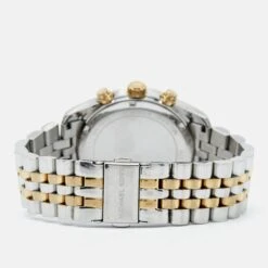 The Luxury Closet MICHAEL KORS Silver Two Tone Stainless Steel Lexington MK5955 Women's Wristwatch 38 Mm -Best Jewelry Store luxury women michael kors used watches p992113 011 d0d53f0f 04ed 4c94 b538 0a3518bdfc32