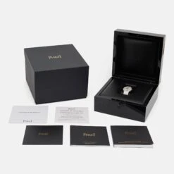 The Luxury Closet PIAGET 18K 18K White Gold Diamond Polo G0A36231 Women's Wristwatch 32 Mm -Best Jewelry Store luxury women piaget used watches p998963 004