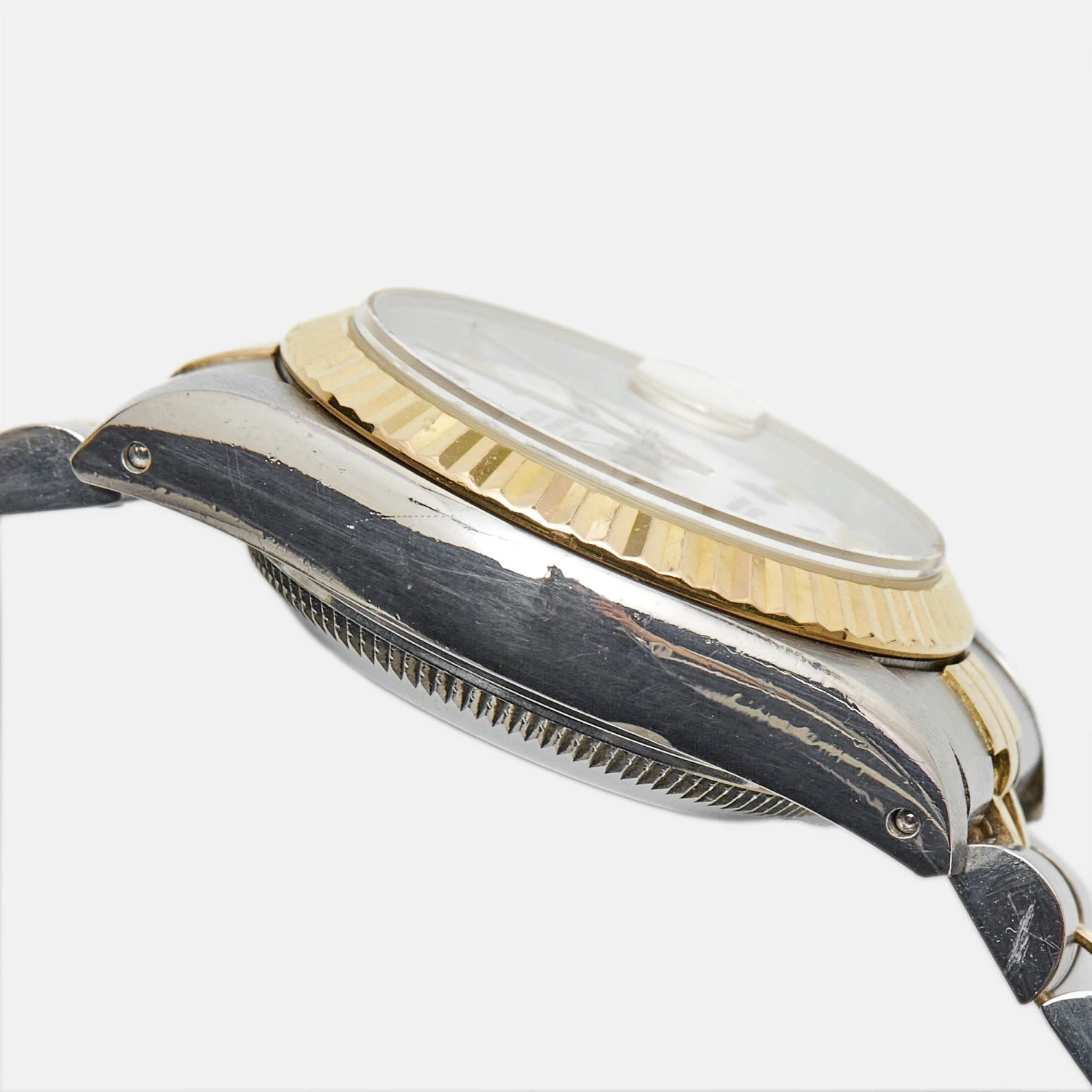 The Luxury Closet ROLEX White 18K Yellow Gold And Stainless Steel Datejust 69173 Women's Wristwatch 26 Mm 8 The Luxury Closet ROLEX White 18K Yellow Gold And Stainless Steel Datejust 69173 Women's Wristwatch 26 Mm - Image 6