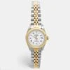 The Luxury Closet ROLEX White 18K Yellow Gold And Stainless Steel Datejust 69173 Women's Wristwatch 26 Mm -Best Jewelry Store luxury women rolex used watches p976988 008