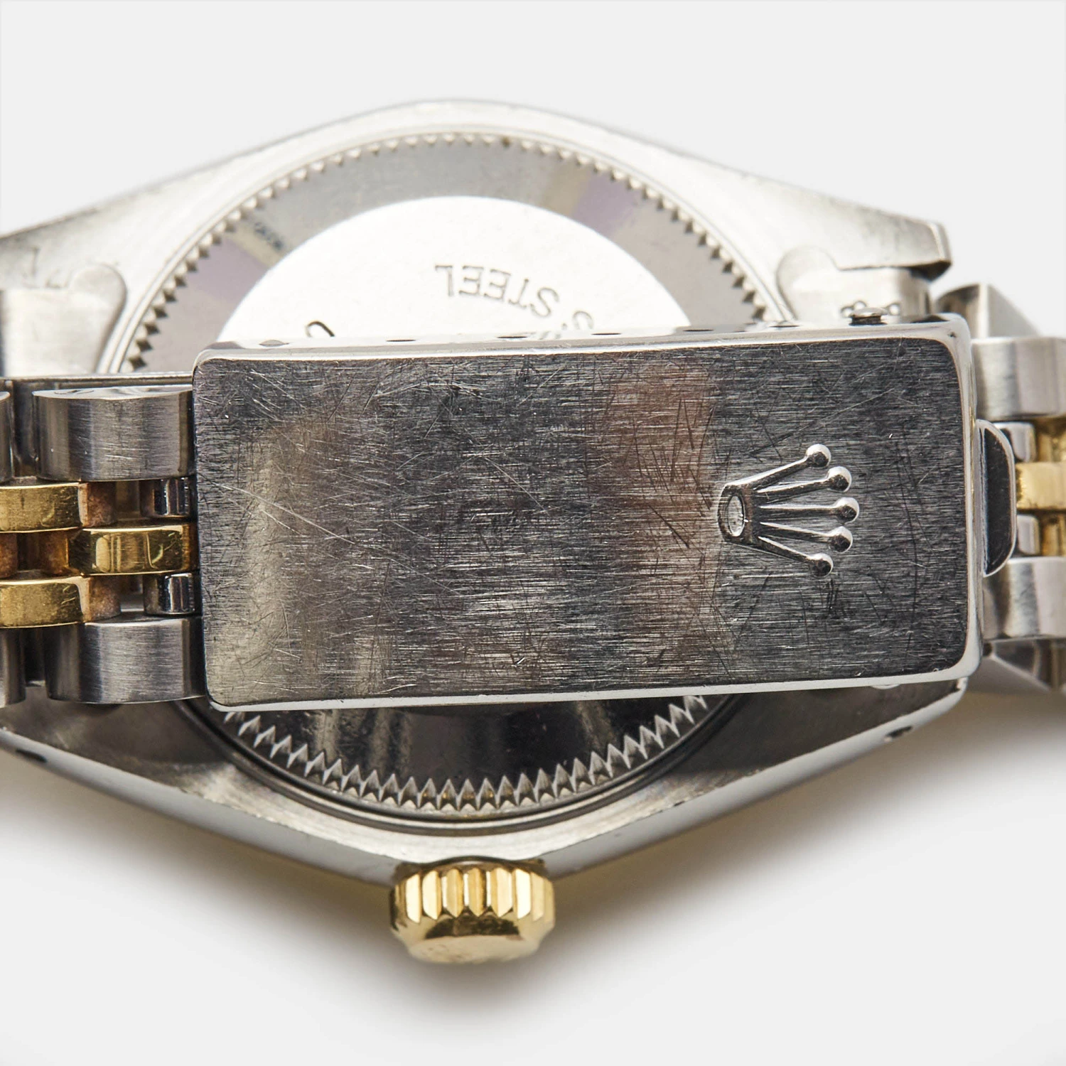 The Luxury Closet ROLEX Champagne Diamonds 18K Yellow Gold Stainless Steel Datejust 69173 Women's Wristwatch 26 Mm 10 The Luxury Closet ROLEX Champagne Diamonds 18K Yellow Gold Stainless Steel Datejust 69173 Women's Wristwatch 26 Mm - Image 8