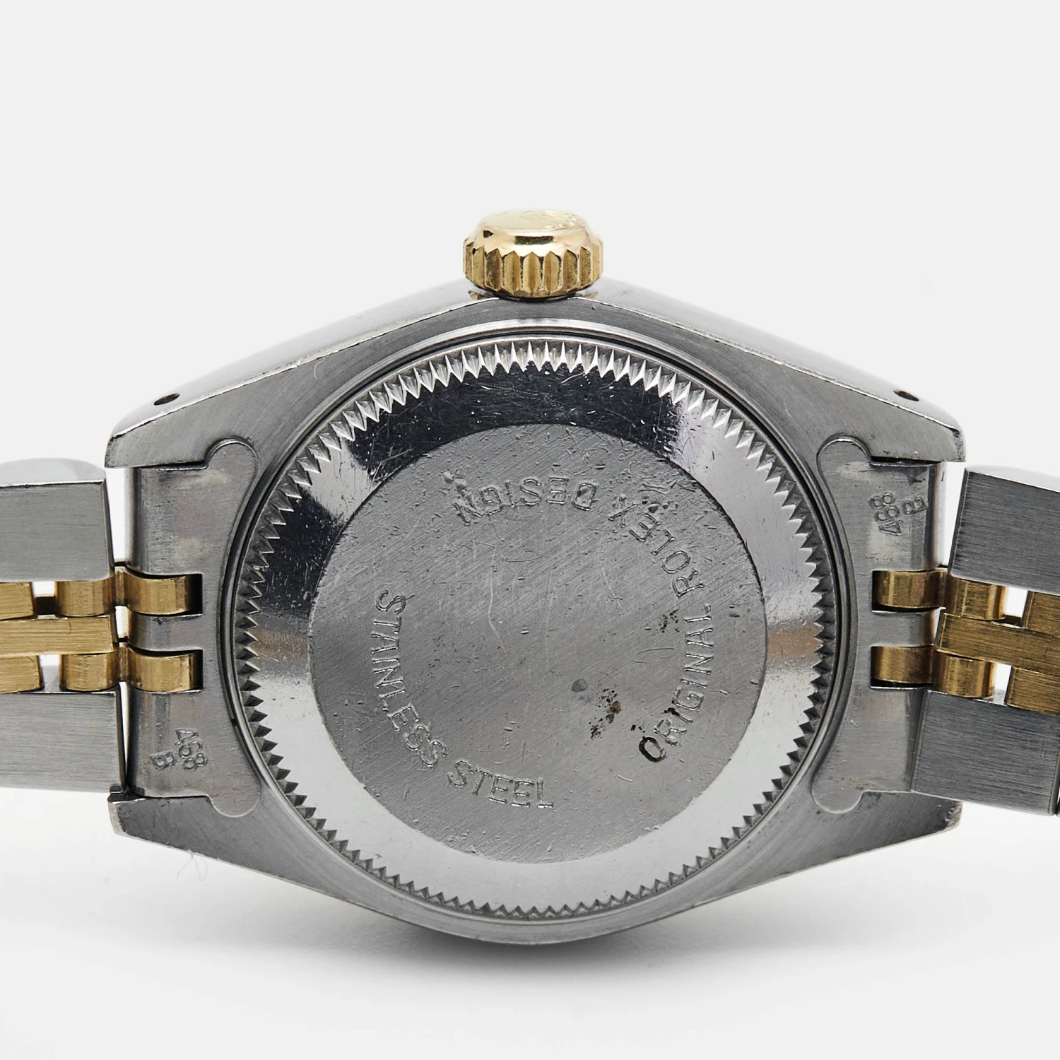 The Luxury Closet ROLEX Champagne Diamonds 18K Yellow Gold Stainless Steel Datejust 69173 Women's Wristwatch 26 Mm 6 The Luxury Closet ROLEX Champagne Diamonds 18K Yellow Gold Stainless Steel Datejust 69173 Women's Wristwatch 26 Mm - Image 4