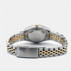 The Luxury Closet ROLEX Champagne Diamond 18k Yellow Gold Stainless Steel Datejust 79173 Women's Wristwatch 26 Mm 14 The Luxury Closet ROLEX Champagne Diamond 18k Yellow Gold Stainless Steel Datejust 79173 Women's Wristwatch 26 Mm -Best Jewelry Store luxury women rolex used watches p981829 002