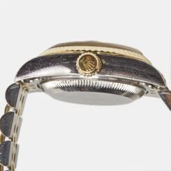 The Luxury Closet ROLEX Champagne Diamond 18k Yellow Gold Stainless Steel Datejust 79173 Women's Wristwatch 26 Mm 15 The Luxury Closet ROLEX Champagne Diamond 18k Yellow Gold Stainless Steel Datejust 79173 Women's Wristwatch 26 Mm -Best Jewelry Store luxury women rolex used watches p981829 003