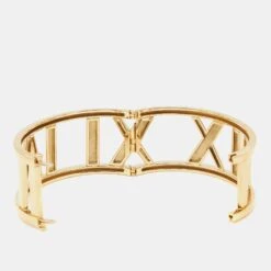 The Luxury Closet TIFFANY & CO. Open Atlas 18k Yellow Gold Wide Bracelet -Best Jewelry Store luxury women tiffany co used fine jewelry p978737 004