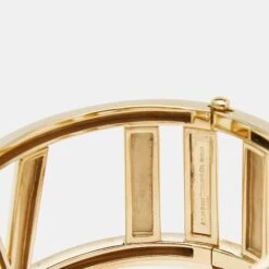 The Luxury Closet TIFFANY & CO. Open Atlas 18k Yellow Gold Wide Bracelet -Best Jewelry Store luxury women tiffany co used fine jewelry p978737 008