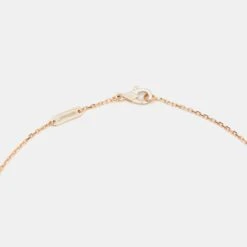 The Luxury Closet VAN CLEEF & ARPELS Vintage Alhambra Obsidian DIamond 18k Rose Gold 2023 Holiday Necklace -Best Jewelry Store luxury women van cleef and arpels new fine jewelry p978803 001