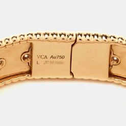 The Luxury Closet Van Cleef & Arpels Perlee Clovers Diamond 18k Rose Gold Medium Model Bracelet L 12 The Luxury Closet Van Cleef & Arpels Perlee Clovers Diamond 18k Rose Gold Medium Model Bracelet L -Best Jewelry Store luxury women van cleef and arpels used fine jewelry p759482 003