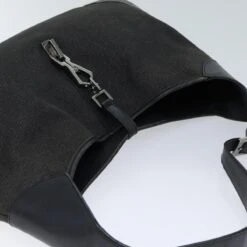Brand Street GUCCI Jackie Shoulder Bag Nylon Black Auth Mr015 -Best Jewelry Store mr015 6
