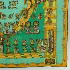 Brand Street HERMES Carre 90 ASTRES Et SOLEILS Scarf Silk Green Auth Mr067 27 Brand Street HERMES Carre 90 ASTRES Et SOLEILS Scarf Silk Green Auth Mr067 -Best Jewelry Store mr067 11