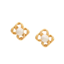 Style Tribute Square Pearl Embellished Earrings -Best Jewelry Store studs2 3bed40a3 87f3 4bd6 a833 a19cc26479cb